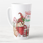 Personaliseer Hot Coco Holiday Gnomes Latte Mok (Linkerhoek)