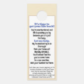 Personaliseer Housecleaner Promo Flyer Housecleani Deurhanger (Achterkant)