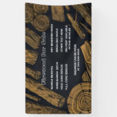 Personaliseer Houtblokken voor Verkoop Bundel Cord Spandoek (Verticaal)