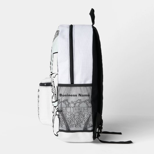 Personaliseer huis en tuin bedrukte rugzak (Rechts)