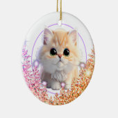 Personaliseer huisdier ornament schattige kat kitt (Rechts)