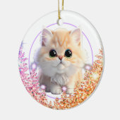 Personaliseer huisdier ornament schattige kat kitt (Links)