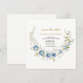 Personaliseer Huwelijk Save the Date Rozenkrans (Voorkant / Achterkant)