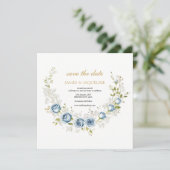 Personaliseer Huwelijk Save the Date Rozenkrans (Staand voorkant)
