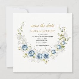 Personaliseer Huwelijk Save the Date Rozenkrans