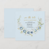 Personaliseer Huwelijk Save the Date Rozenkrans (Voorkant / Achterkant)