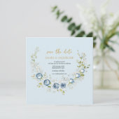 Personaliseer Huwelijk Save the Date Rozenkrans (Staand voorkant)