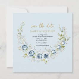 Personaliseer Huwelijk Save the Date Rozenkrans