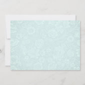 Personaliseer Huwelijk Save the Date Waterverf bla (Achterkant)