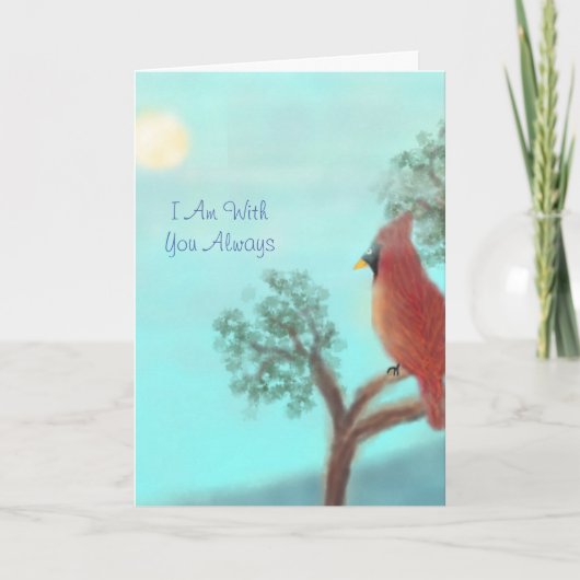 Personaliseer "I Am With You Always" standaard Kaart (Voorkant)