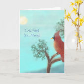 Personaliseer "I Am With You Always" standaard Kaart (Gele Bloem)