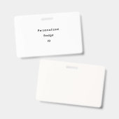 Personaliseer ID Badge (Voor- en achterkant)