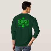 Personaliseer Iers Drinkteam St. Patrick's Day T-shirt (Achterkant volledig)