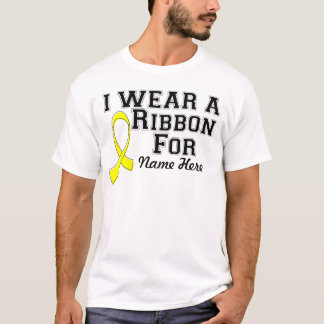 Personaliseer ik een geel lint Draag T-shirt