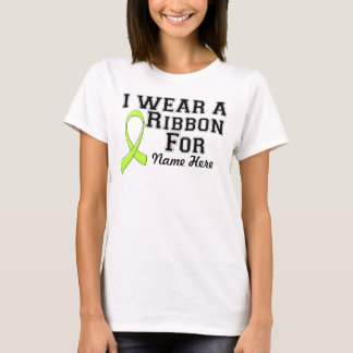 Personaliseer ik een Lime Green Ribbon Draag T-shirt