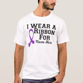 Personaliseer ik een Paars lint Draag T-shirt