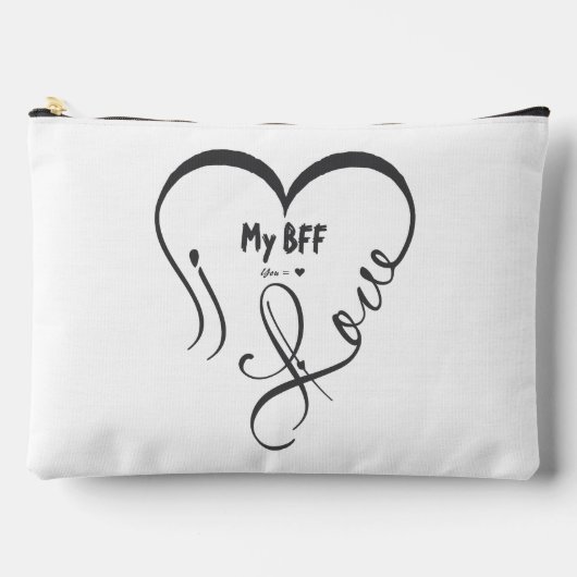 Personaliseer Ik hou van mijn BFF • Jij = ♥ Etui (Voorkant)