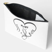 Personaliseer Ik hou van mijn BFF • Jij = ♥ Etui (Open)