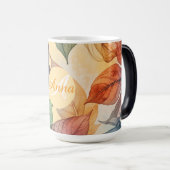 Personaliseer Initiaal & Naam Herfst verlaat mok (Voorkant rechts)