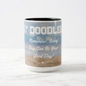 Personaliseer inspirerende Beach Scene Mok (Center)