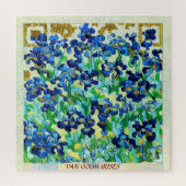 PERSONALISEER, IRISES VAN GOGH SCHILDERIJ QR CODE LEGPUZZEL (Verticaal)
