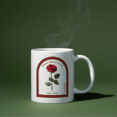 Personaliseer Januari Geboortemaand Flower Coffee  Koffiemok