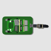 Personaliseer jaren 1960 Liverpool Double Decker b Bagagelabel (Voorkant (horizontaal))