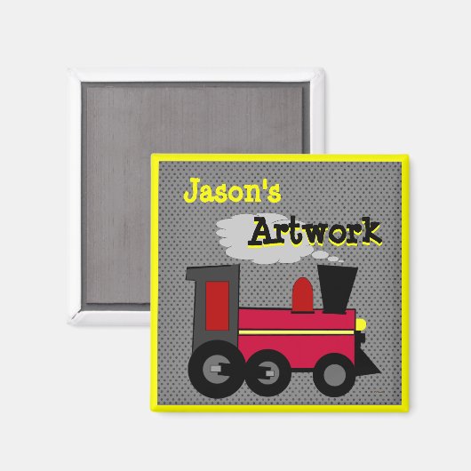 Personaliseer je Childs kunstwerk Magneet (Voorkant / Achterkant)