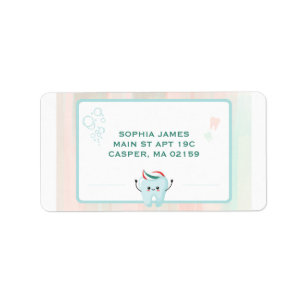 Personaliseer je e-mail met een Funny Teeth Cartoo Etiket