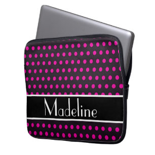 Personaliseer je eigen abstract met stippen laptop sleeve
