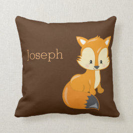 Personaliseer je eigen Cute Woodland Baby Fox Kussen