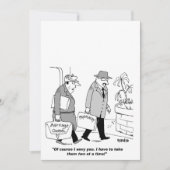 PERSONALISEER JE EIGEN HUMORISTISCHE BRUILOFT UITN KAART (Voorkant)