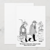 PERSONALISEER JE EIGEN HUMORISTISCHE BRUILOFT UITN KAART (Voorkant / Achterkant)