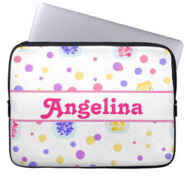 Personaliseer je eigen kleurrijke computertas laptop sleeve