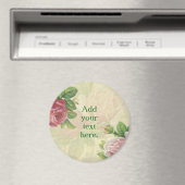 Personaliseer je eigen mooie roos/bloemen magneet (Insitu (Vaatwasser))