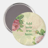 Personaliseer je eigen mooie roos/bloemen magneet (Voorkant / Achterkant)