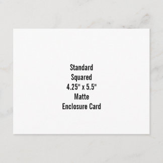 Personaliseer je eigen ontwerp met 4,25" x 5,5" informatiekaartje