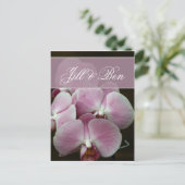 Personaliseer je eigen orchidee ontwerp briefkaart (Staand voorkant)