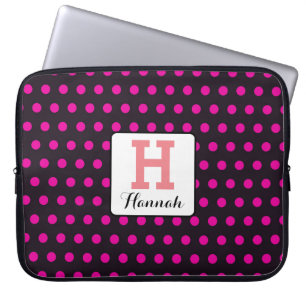 Personaliseer je eigen polka-dot laptop sleeve