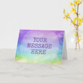 Personaliseer je eigen regenboog kaart (Gele Bloem)