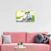 Personaliseer je favoriete trouwfoto op canvas afdruk (Insitu (Woonkamer))