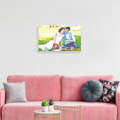 Personaliseer je favoriete trouwfoto op canvas afdruk (Insitu (Woonkamer))