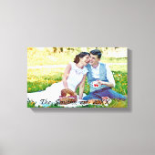 Personaliseer je favoriete trouwfoto op canvas afdruk (Voorkant)