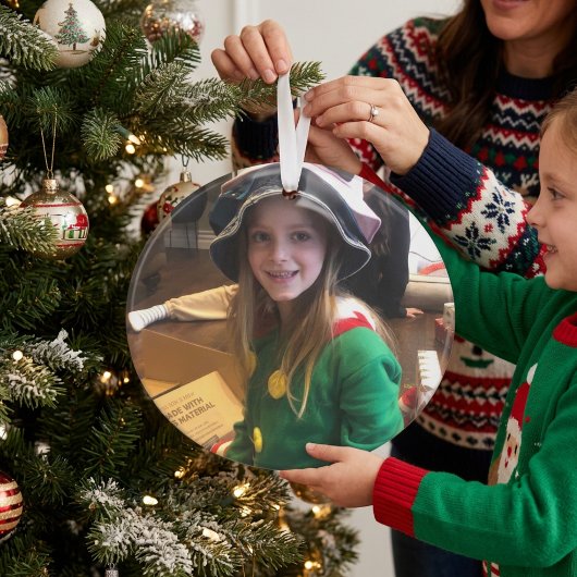 Personaliseer Je Foto KERST Acryl Ornament