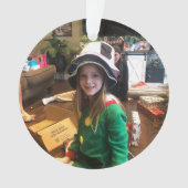 Personaliseer Je Foto KERST Acryl Ornament (voorkant)