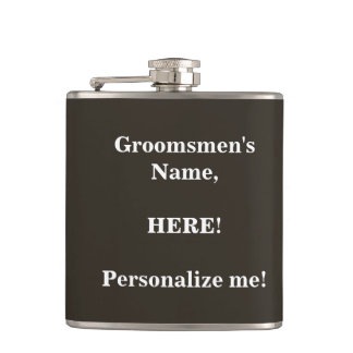 Personaliseer je groomsmannen heupfles