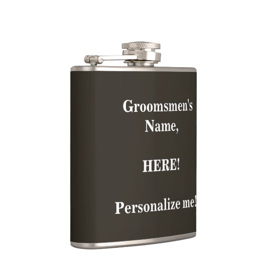 Personaliseer je groomsmannen heupfles (Rechts)