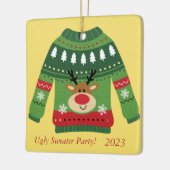 Personaliseer je herdenkingslelijke trui party keramisch ornament (Links)