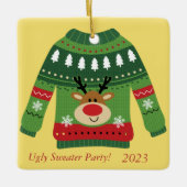 Personaliseer je herdenkingslelijke trui party keramisch ornament (Voorkant)