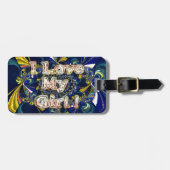 Personaliseer je liefde oneindig: ik hou van mijn  bagagelabel (Voorkant horizontaal)